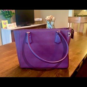 Classic 13” Dagne Dover tote, color oxblood